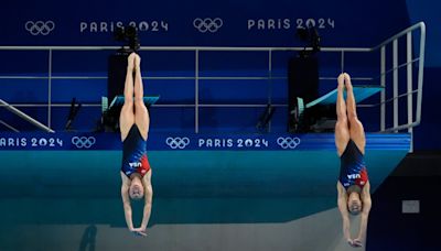 Indy’s Sarah Bacon and Kassidy Cook win USA’s first Olympic medal, a silver in diving