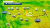 Partly to mostly sunny and breezy on Friday