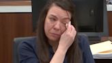 Woman sobs at photos of friend she’s accused of killing with eye drops
