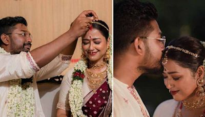 Sohini Sarkar and Shovan Ganguly tie the knot in an intimate ceremony