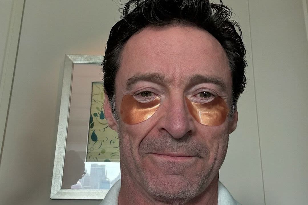 Hugh Jackman Shares Snap of Himself Donning Gold Hydrating Under-Eye Masks: ‘This Is 55’