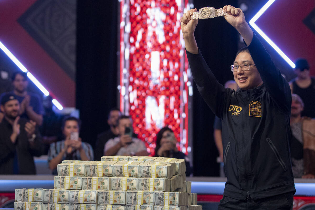 Texas pro outlasts record field to win WSOP Main Event