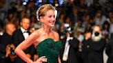 Sharon Stone Goes Ultra-Glam in Towering Platforms Stilettos & Strapless Emerald Green Gown at the Cannes Film Festival