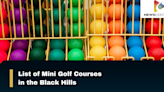 List of Mini Golf Courses in the Black Hills