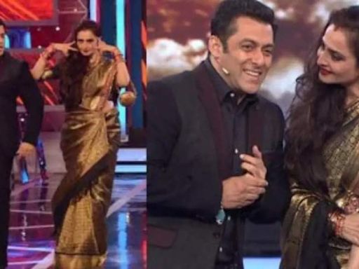 When Rekha told Salman Khan, 'Big B se darr lagta hai thappad se nahi', leaving him smirking! | Hindi Movie News - Times of India