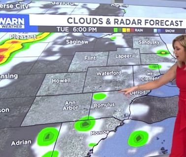 Here’s when storms are possible this week in Metro Detroit