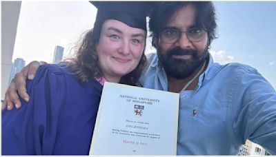 Pawan Kalyan’s wife Anna Lezhneva graduates with a Master’s degree from National University of Singapore, see photo