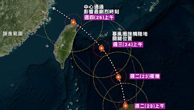 凱米變胖中「暴風圈周三上午觸陸」專家揭風雨最強時刻