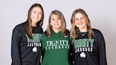 Trinity girls lacrosse defeats CD East, 12-1, in MPC crossover game.