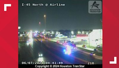 North Freeway closed heading outbound near Tidwell due to deadly crash, HPD says