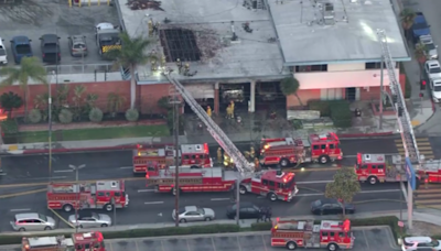 Huntington Park fire station damaged during massive fire