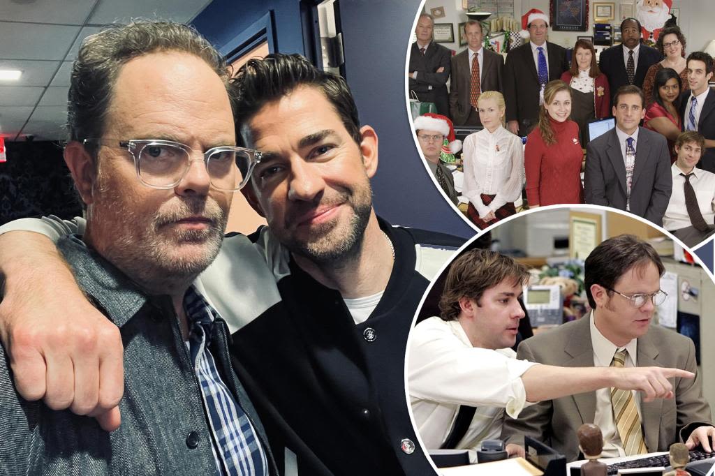 ‘The Office’ stars Rainn Wilson and John Krasinski reunite after spinoff news