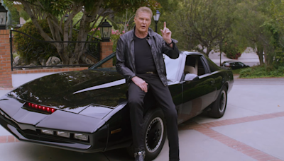 David Hasselhoff cracks out the old leather jacket and KITT from Knight Rider to tell gamers to 'grab your joysticks' and fight global warming