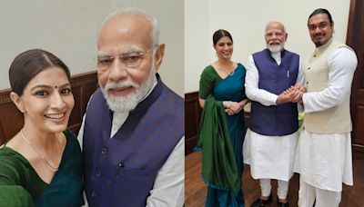 Varalaxmi Sarathkumar clicks a selfie with Prime Minister Narendra Modi, invites him to her wedding