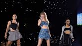 Taylor Swift wore 6 blue outfits, including never-before-seen looks, onstage before announcing '1989 (Taylor's Version)'