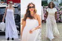 Jessica Alba, Angelina Jolie, and So Many More Stars Keep Wearing White Dresses This Summer