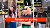 Here Are A Bunch Of Photos Of Famous Actors Striking This Week, And I Almost Didn't Recognize A Few Of Them In...