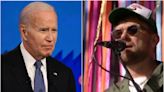 Damon Albarn appears to take swipe at Biden and Trump during surprise Glastonbury appearance