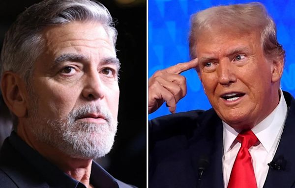 Trump Says George Clooney Is a ‘Backstabber’ and ‘Very Disloyal’ for Telling Biden to Step Down