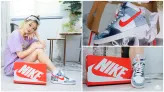 Yahoo購物AFTEE先享後付，10秒結帳安全又便利！Nike Dunk HI 水洗丹寧女鞋開箱