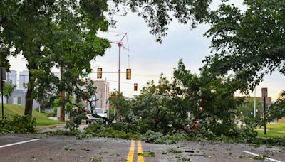 Tens of millions at risk from severe storms over next two days while 64M deal with extreme heat