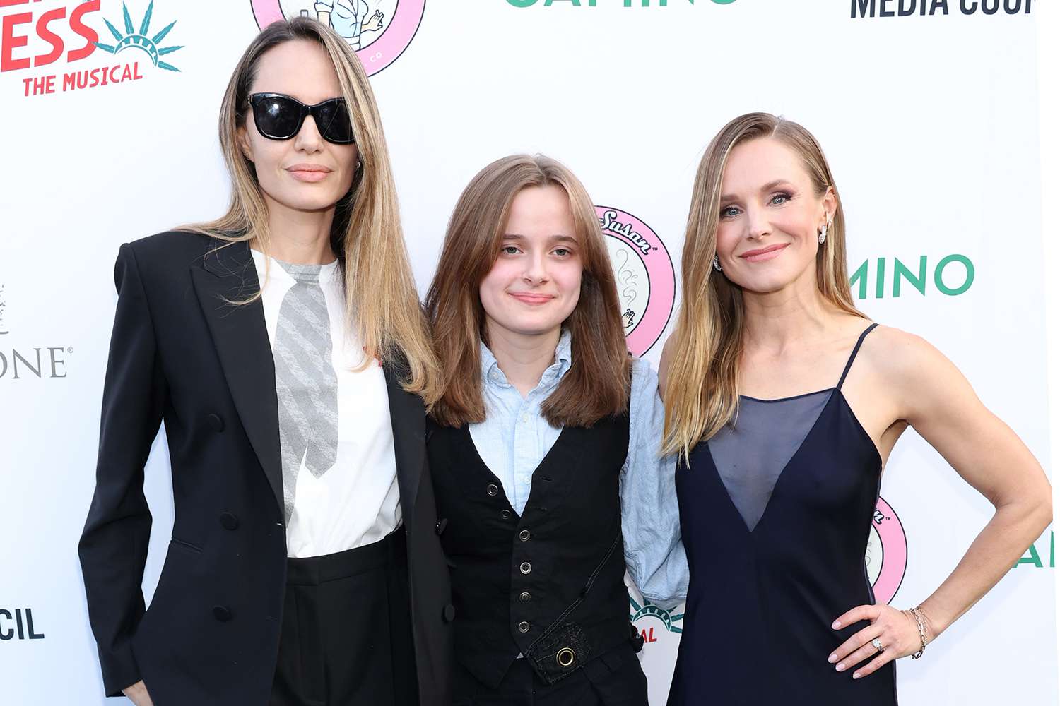 Angelina Jolie and Daughter Vivienne Show Up for Kristen Bell, Plus Rebecca Romijn, Lenny Kravitz and More