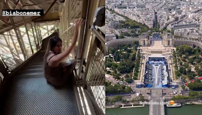 Filha de Fátima Bernardes, Beatriz encara 674 degraus da Torre Eiffel: 'Achei que fosse desmaiar'