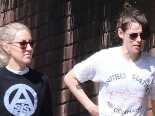 Kristen Stewart & Fiancée Dylan Meyer Go for Walk in the Park with Their Dog