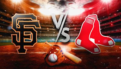 Giants vs. Red Sox prediction, odds, pick, how to watch - 5/1/2024