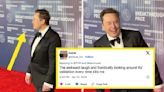 "Money Can't Buy Class": People Are Roasting A Cringey Video Of Elon Musk Posing On A Red Carpet