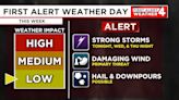 First Alert Forecast: Several severe storm chances