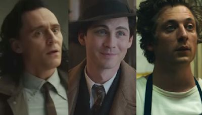 ...Disney+ Dropped A Pic With Jeremy Allen White, Tom Hiddleston And Logan Lerman All Suited Up, And ...