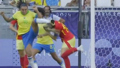 Marta in Tears After Receiving a Red Card in the Olympics