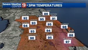 Central Florida continues a very hot Memorial Day
