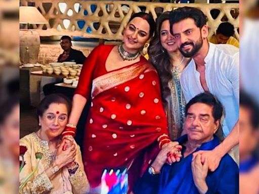 Inside Pics From Sonakshi Sinha-Zaheer Iqbal's Wedding Reception, Courtesy Dad Shatrughan Sinha