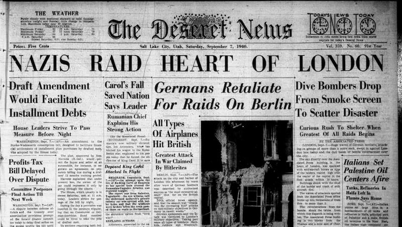 Deseret News archives: Nazis began bombing England’s capital city, but the Londoners survived