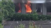 Another fire breaks out at Coolock factory as anti-immigrant protestors gather