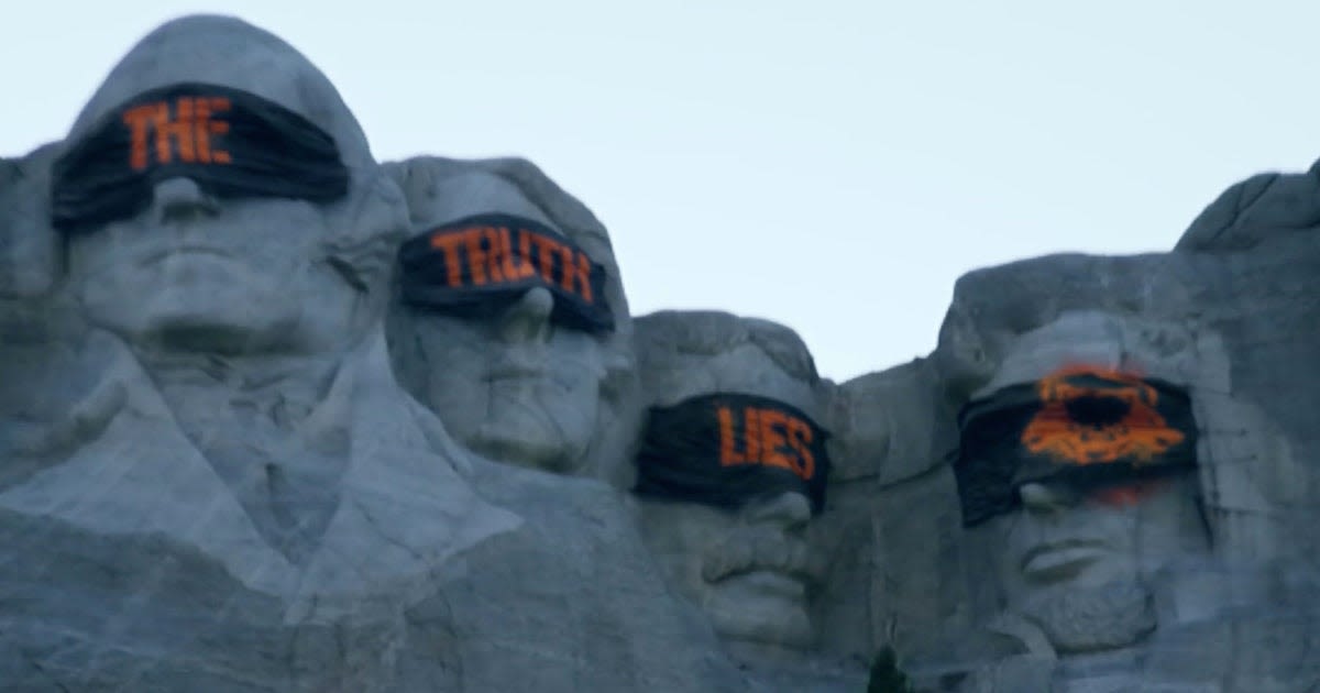 Call of Duty 2024's likely teaser site sets the mood by blindfolding Mount Rushmore