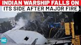 Indian Warship Falls On Side, Bid To Pull Upright Failed So Far; 1 Sailor Missing | INS Brahmaputra