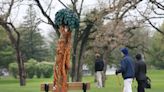 Ames has 40 years as a Tree City USA and 40 parks. It's being honored with unique tree art