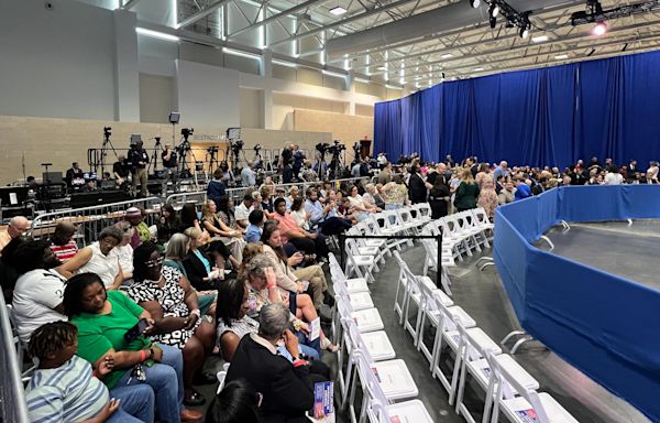 Biden visits Wilmington updates: President at convention center while Trump supporters nearby