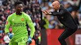 ...City: Andre Onana saves Erik ten Hag's job - for now! Shootout heroics ensure Red Devils avoid epic humiliation and earn FA Cup final spot after roller-coaster semi-final | Goal.com English...