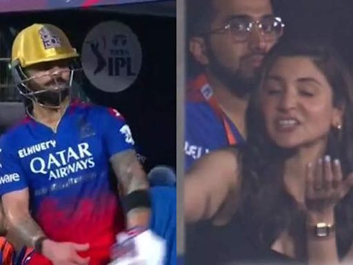 Daryl Mitchell's rebound catch of Virat Kohli leaves Anushka Sharma frustrated, disappointed. Pic viral | Cricket News - Times of India