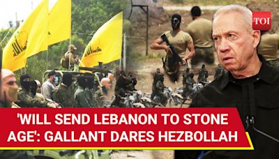 Hezbollah's Missile Blitz 'Spooks' Israel; Gallant Warns But Still Prefers Diplomacy Over War | International - Times of India Videos