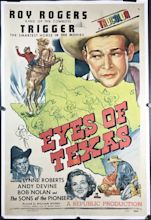 EYES OF TEXAS, Original Vintage Roy Rogers Linen Backed One Sheet Movie ...