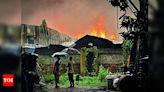 Massive Fire Engulfs Factories in Dum Dum Industrial Complex | Kolkata News - Times of India