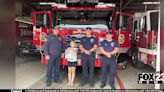 Sapulpa 9-year-old runs lemonade stand to raise funds for local first responders, stops by fire department