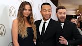 Justin Timberlake Hugs John Legend in Chrissy Teigen’s Video on Tour