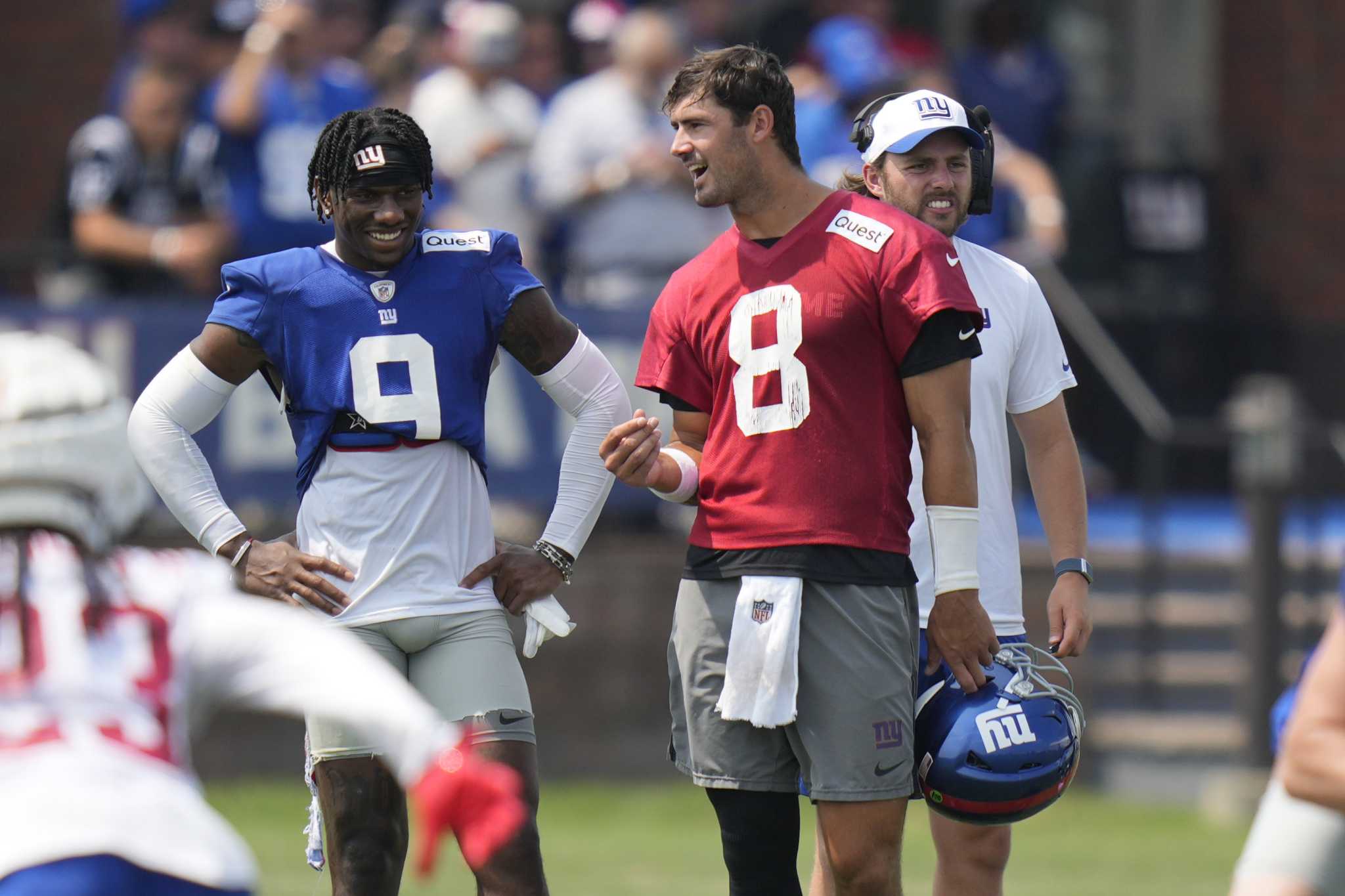 Giants in no hurry to rush Malik Nabers after rookie receiver injured his ankle in practice