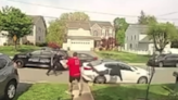 Delivery driver trips teen chased by cops — and hangs onto the pizza, PA video shows